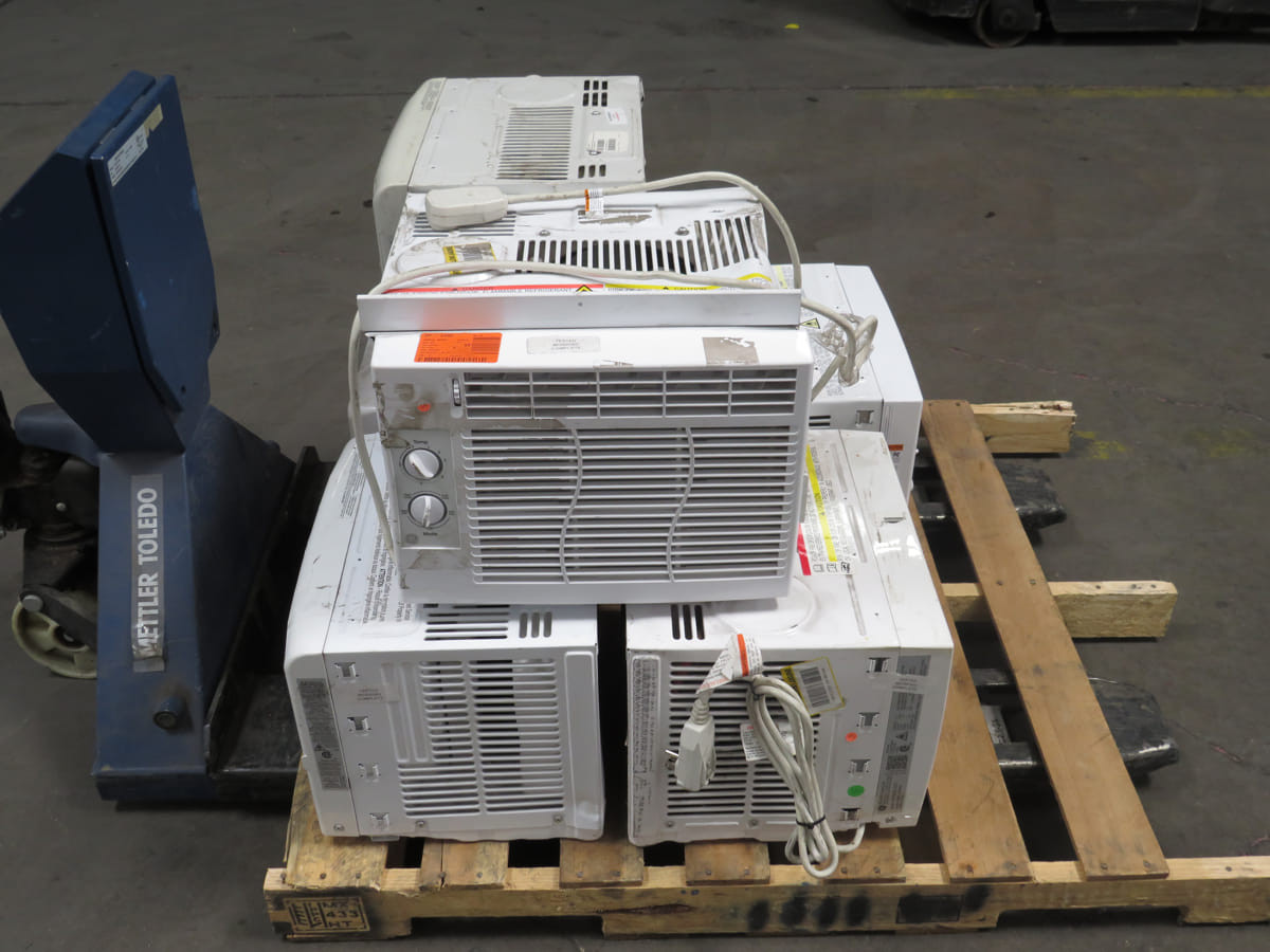 Lot of 6 General Electric Window Mounted HVAC Units